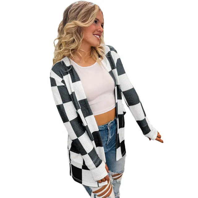 Personalized Cardigan Long Sleeve Top Black - Shop at LoveMi