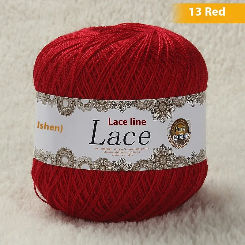No 8 Lace Crochet Thread Summer Fine Wool - 213 Bright Red