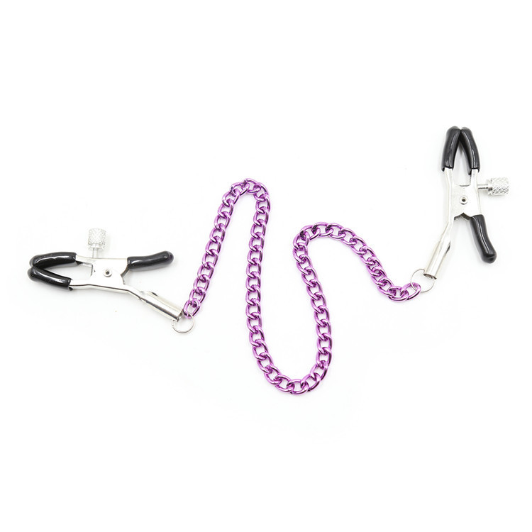 Sexy Iron Chain Leather Clip - Image 6
