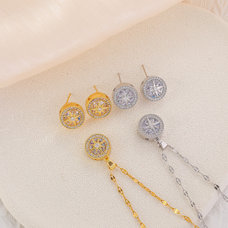 Creative Eight Awn Star Simple Necklace Special-interest Design Light Luxury All-matching