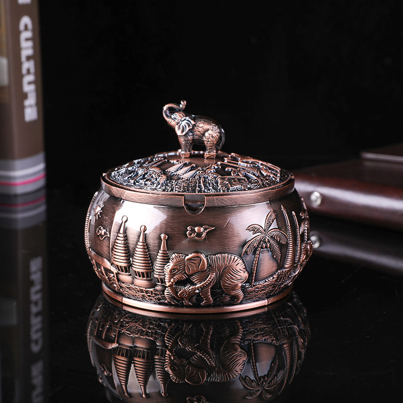 Red Copper Lucky Elephant