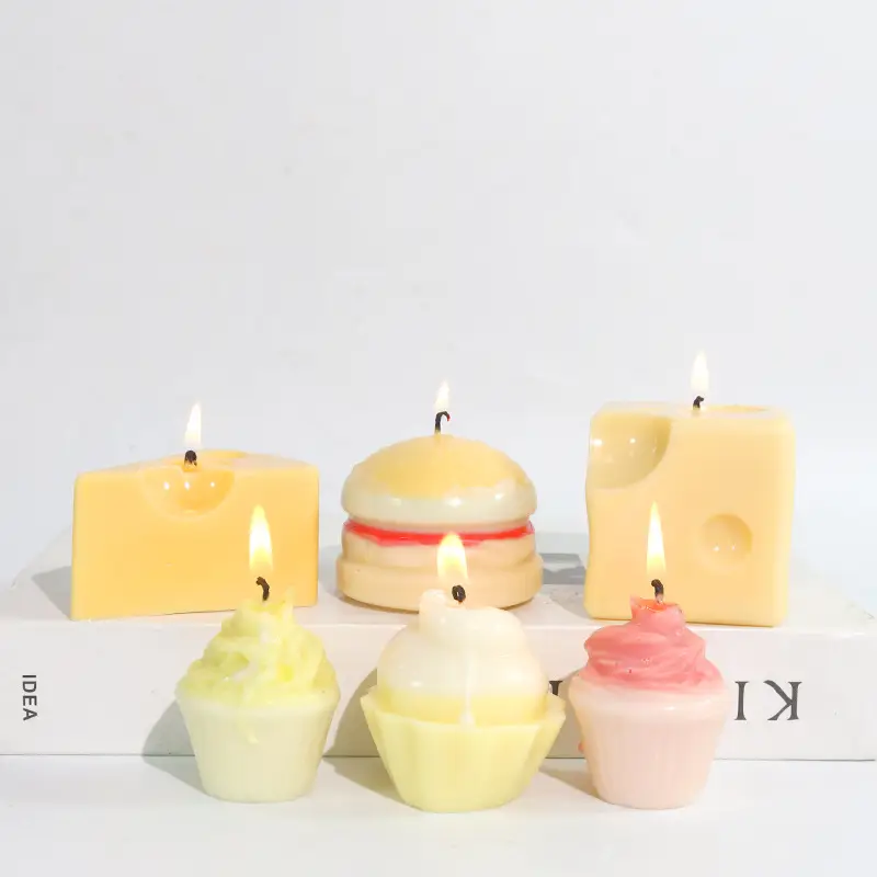 Epoxy Mold Hamburger Ice Cream Candle Silicone Mold Resin Decorations