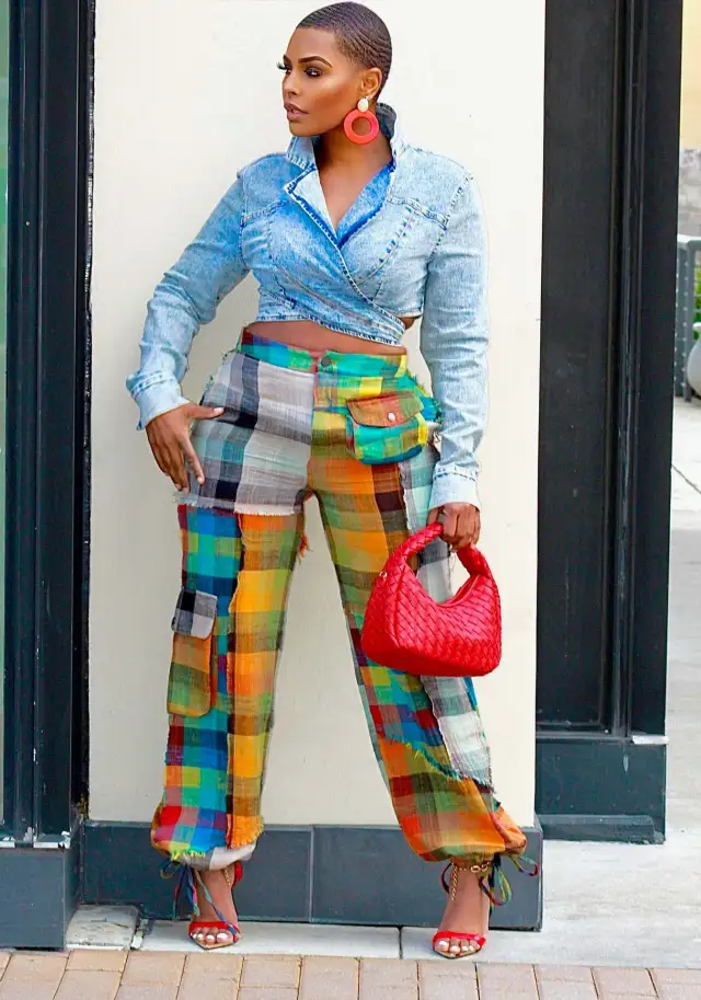 Women's Asymmetric Positioning Printed Overalls Multicolor - Shop at LoveMi