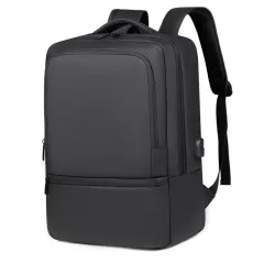 Men's Waterproof Travel Business Travel Backpack - Black - View 1