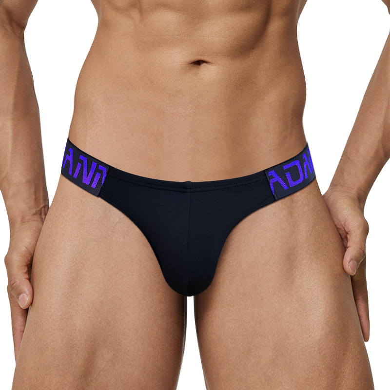 Men's Embossed Belt Low Waist Briefs Underwear
