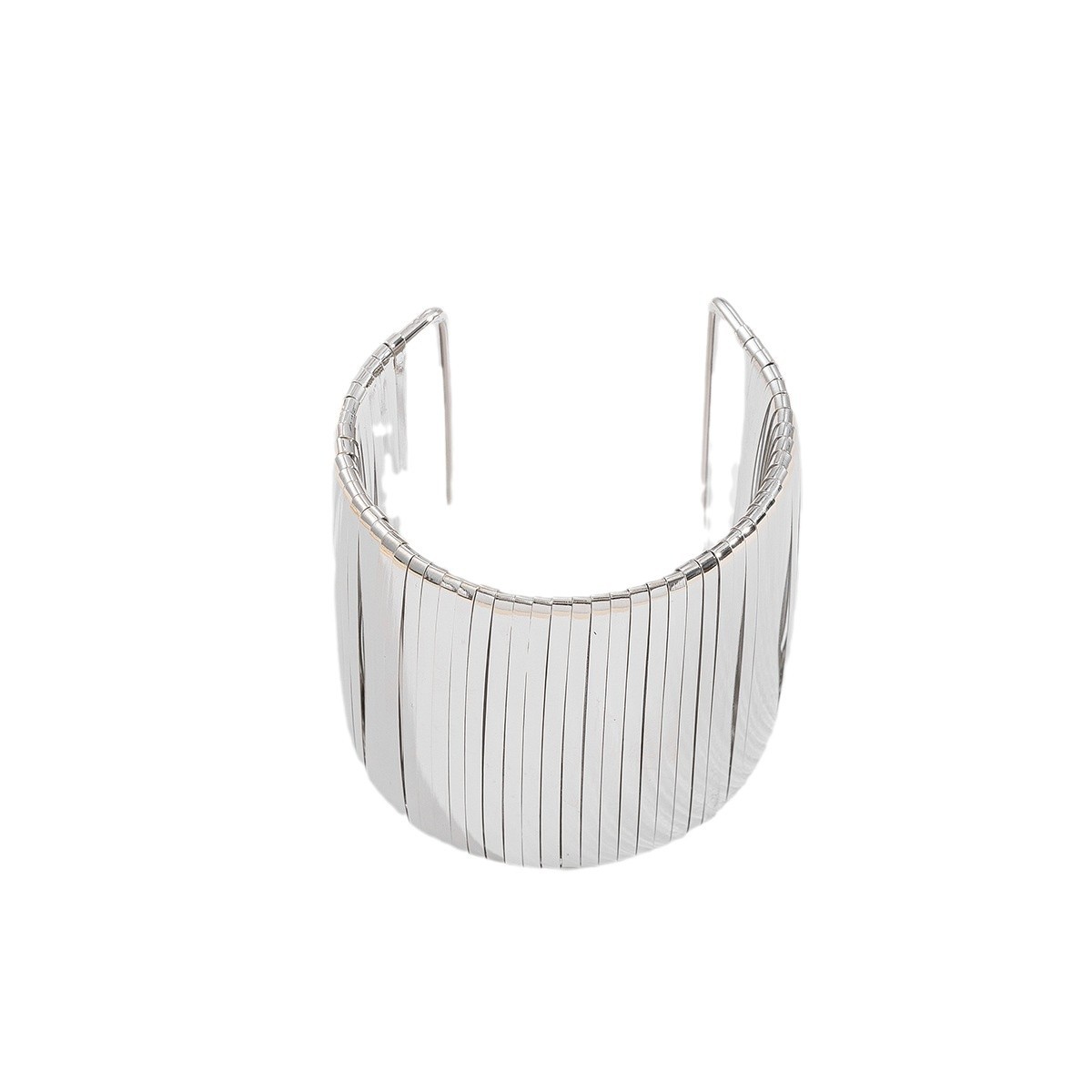 Fashion Wide Surface Alloy Bracelet Glossy