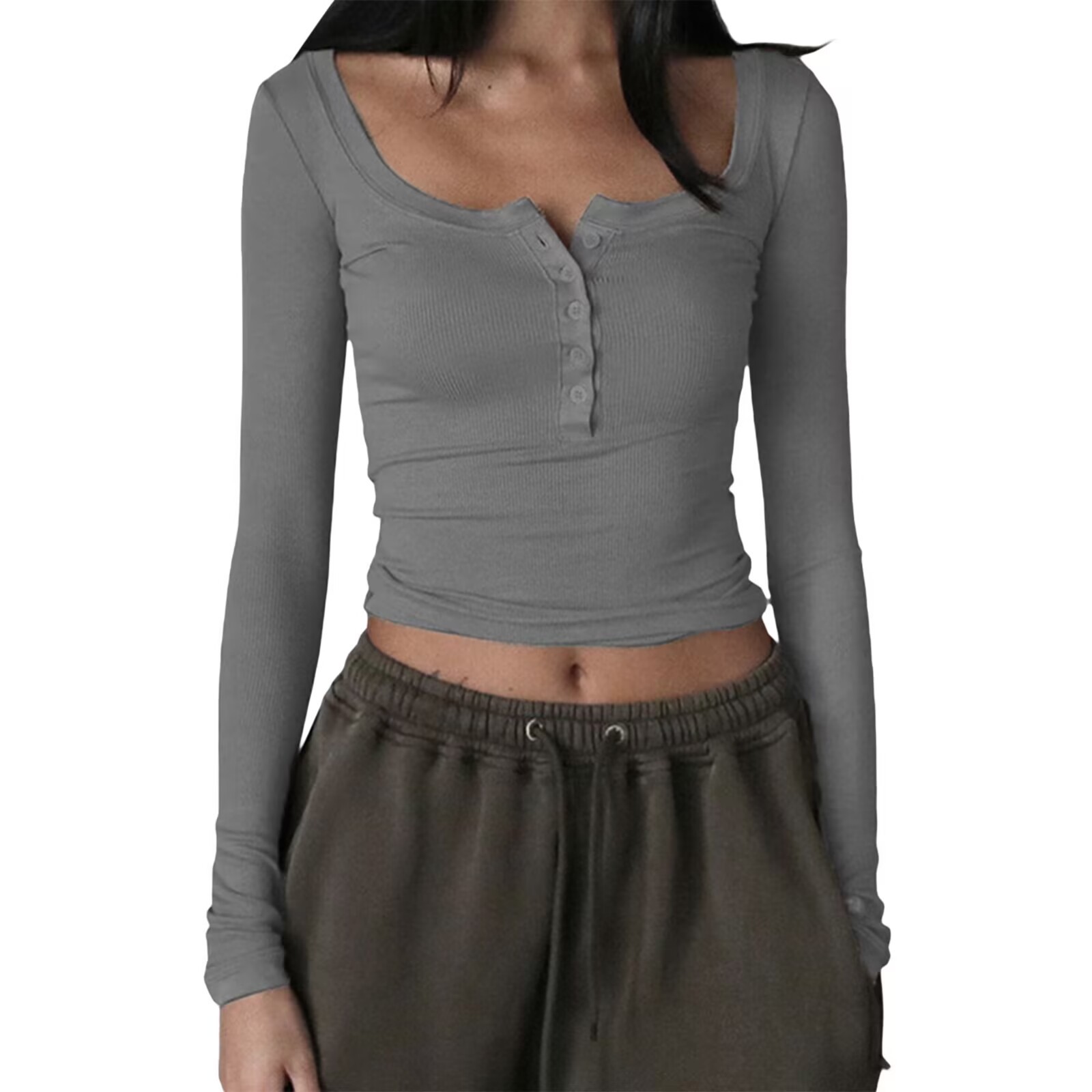 Scoop Clinch Bottoming Shirt Trendy Tight Top