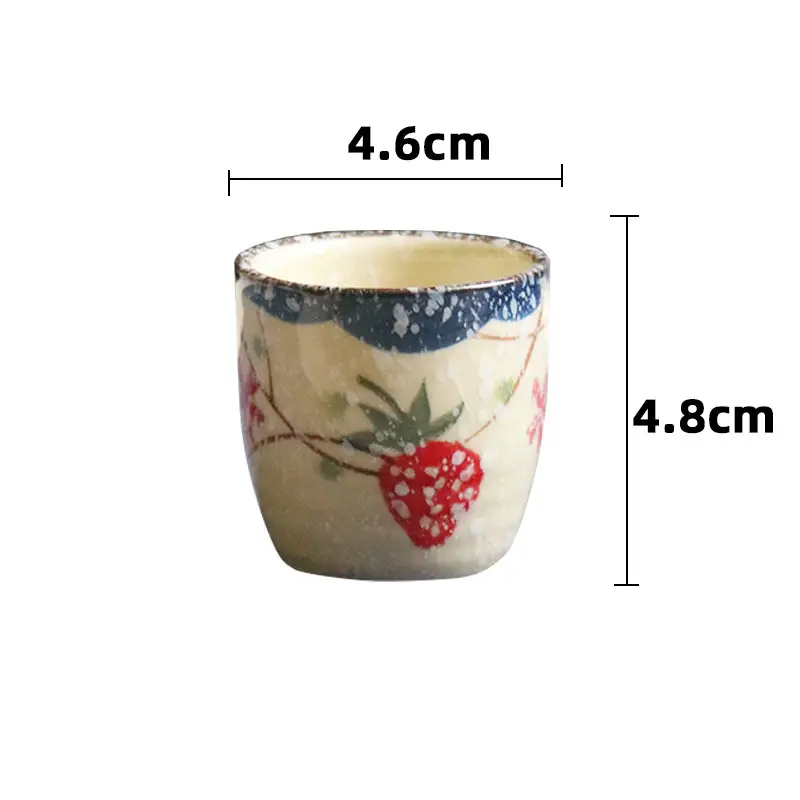 Retro Ceramic Liquor Glass Household Single