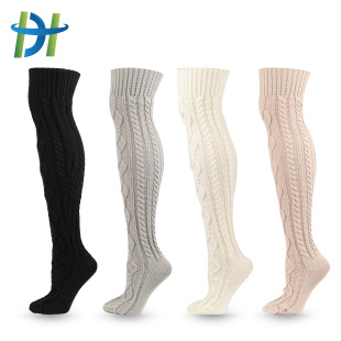 Title 6, Diamond Stocking Chaussettes hautes rayées en c...