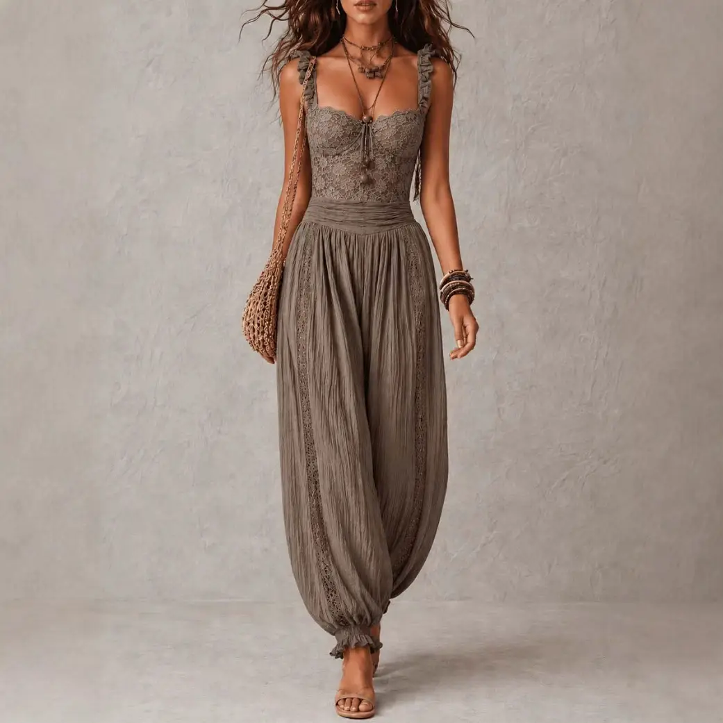 Fashionable And Elegant Lace Sexy Jumpsuit