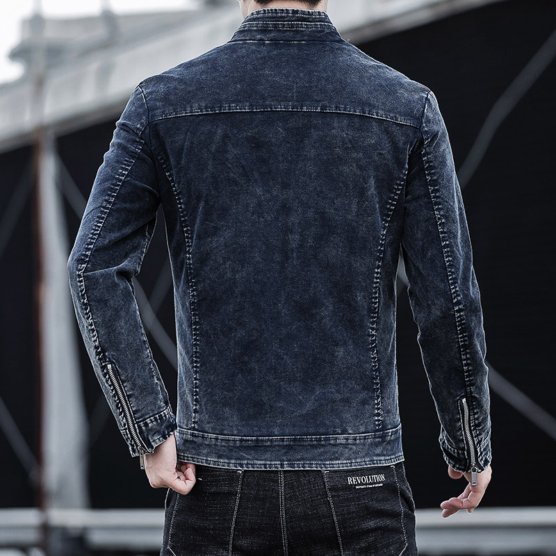 Corduroy Retro Denim Jacket For Men FallWinter