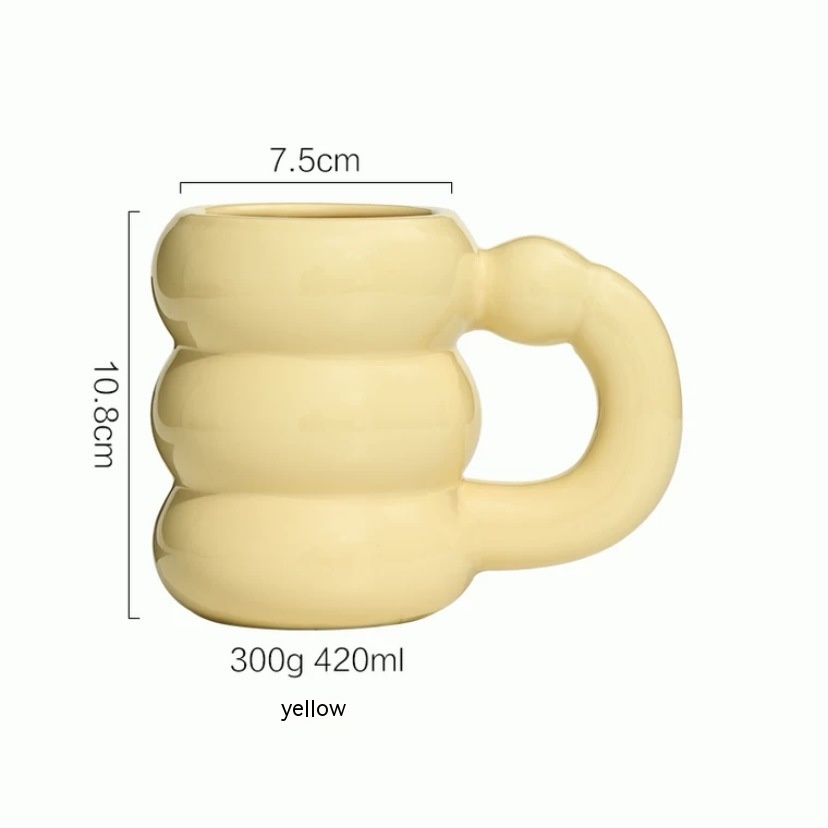 Tire Mug Yellow