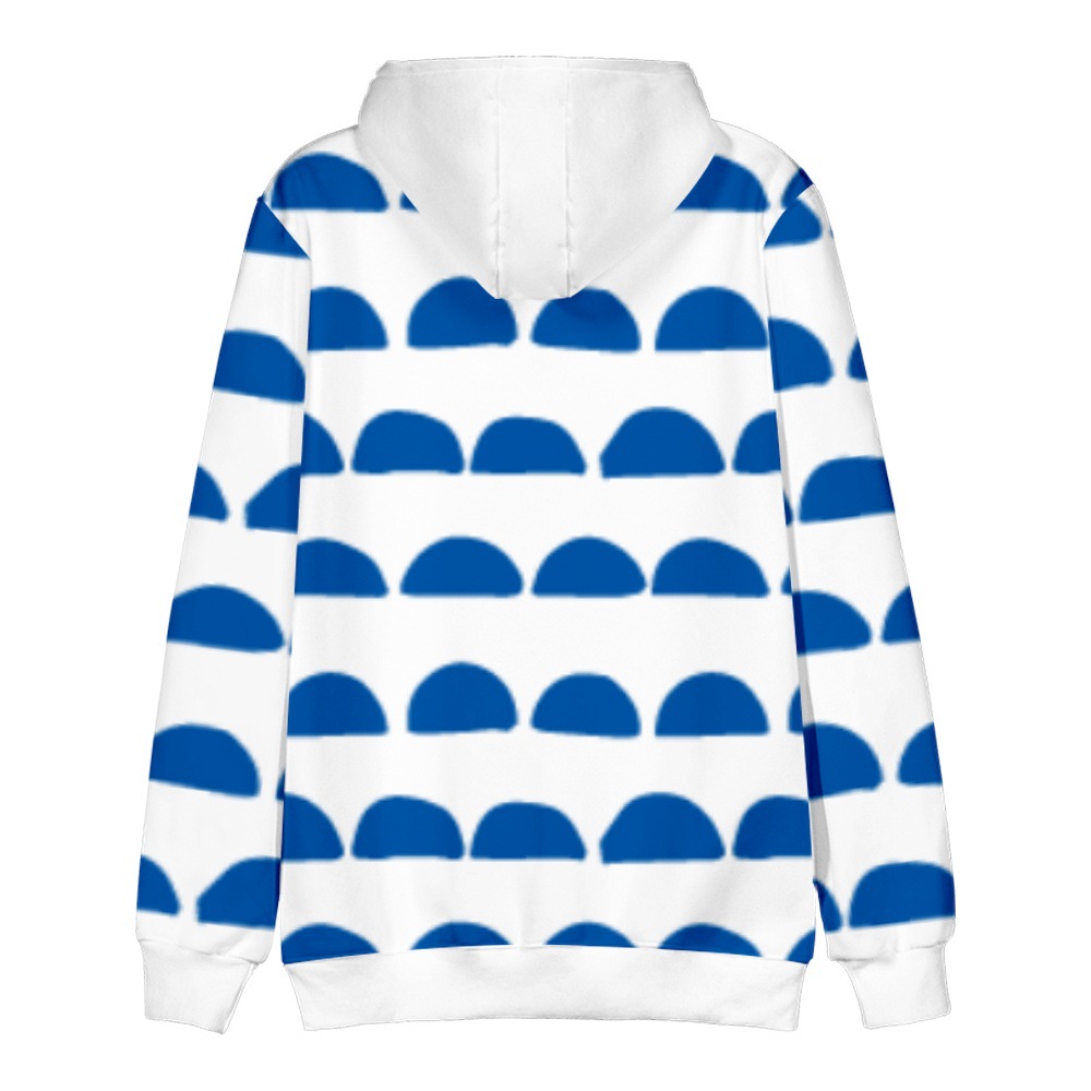 Abstract Element Pattern Printed Casual Fashion Hoodie