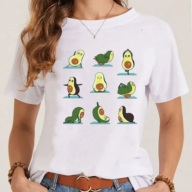 Women's Fashionable Simple Printed Short sleeved T shirt Mgq28671 - Shop at LoveMi