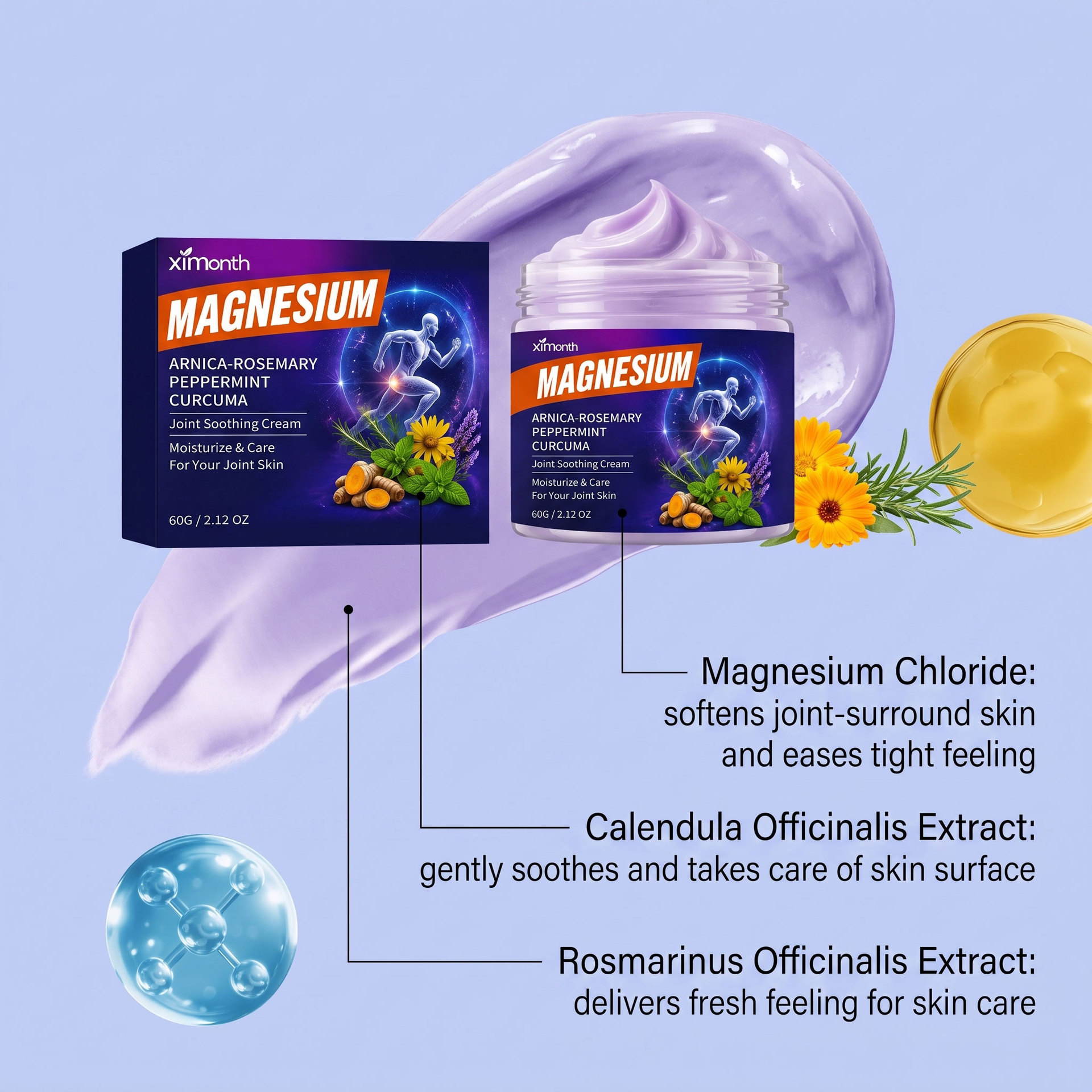 Crème Confort Genoux et Chevilles au Magnésium et Menthol 4