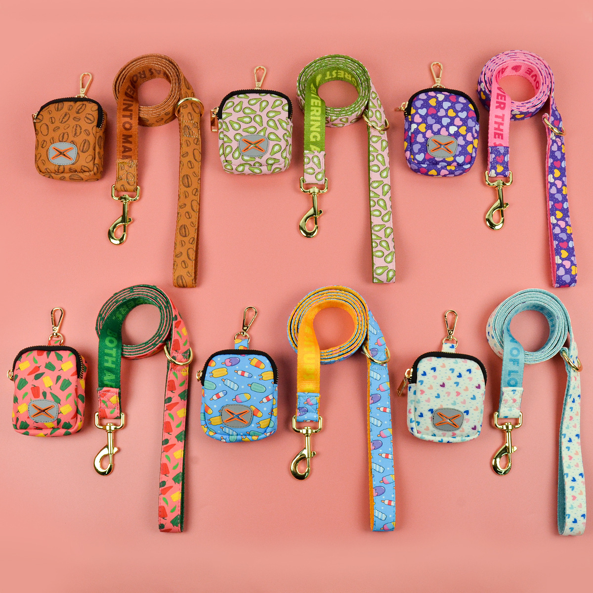 Cute Pet Hand Holding Rope Garbage Container Suit