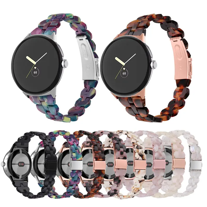 Resin Strap Watch Women Men Light