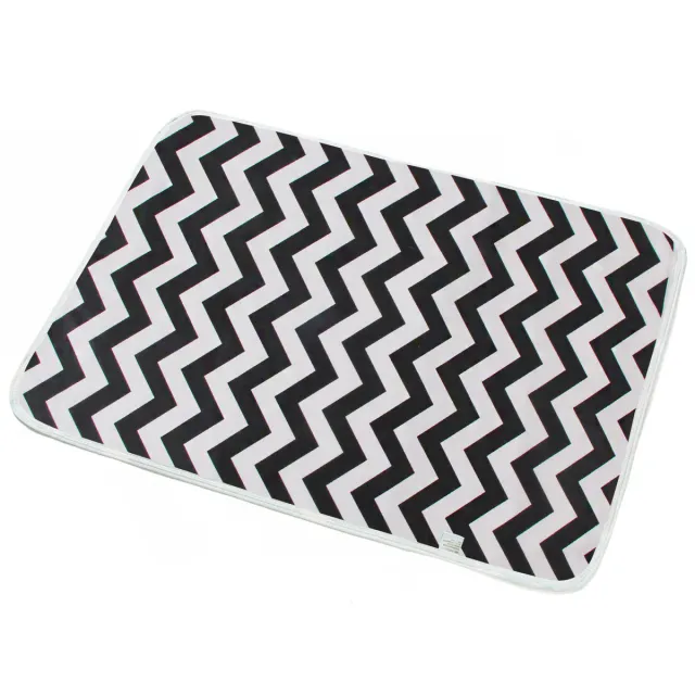 Breathable Cotton Cartoon Waterproof Insulation Pad Black Wave - Shop at LoveMi