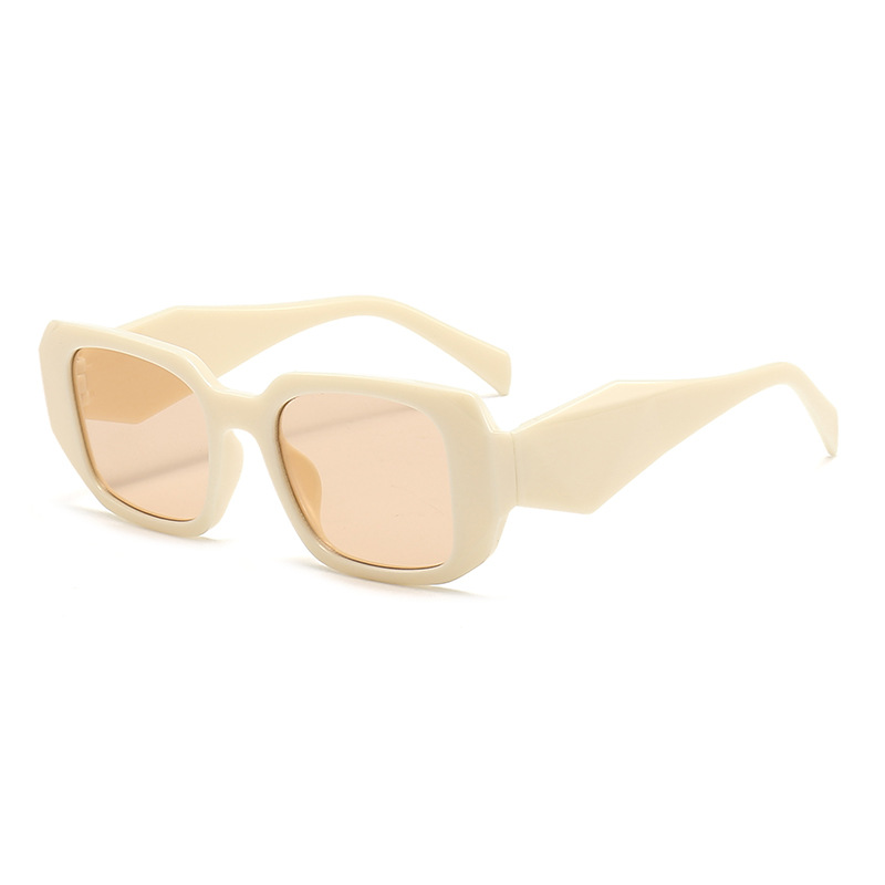 Fashion Square High Sense Glasses Women Rice Frame Transparent Tea - Shop at LoveMi