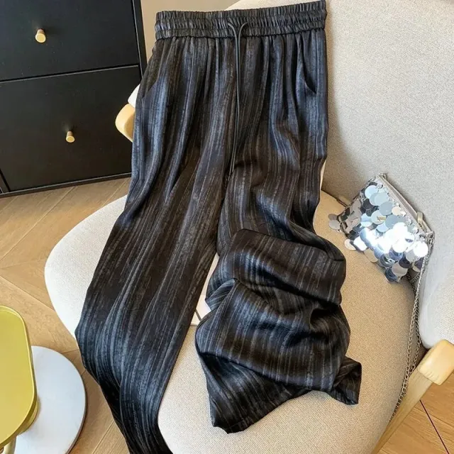 Summer Lazy Small Wide leg Pants For Women Black - Shop at LoveMi