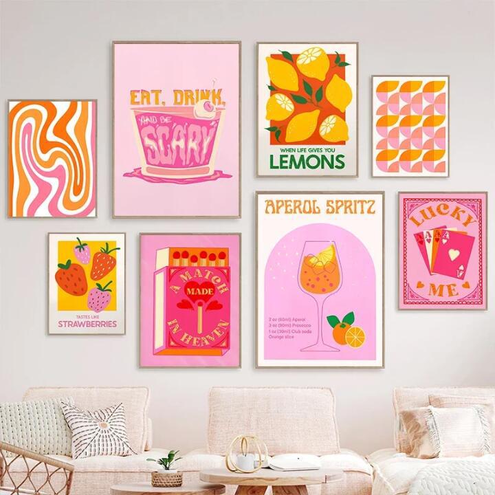 Retro Canvas Painting Living Room Corridor Wall