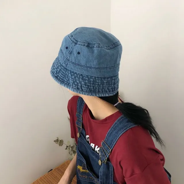 Denim Minimalist Style Jean Fisherman Hat Women Smalt - Shop at LoveMi