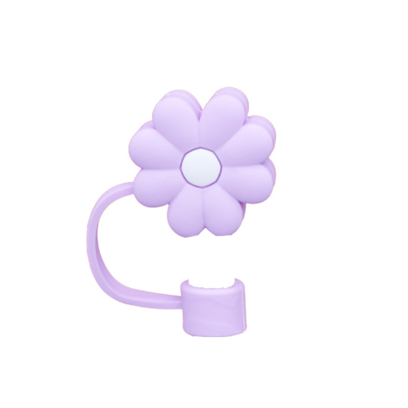 Flower Straw Cap Purple