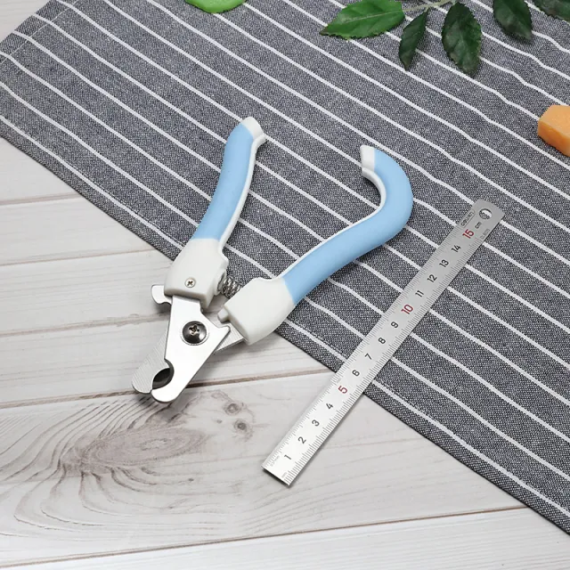 Pet Cat Dog Nail Scissors Blue Curved Handle Large - Shop at LoveMi