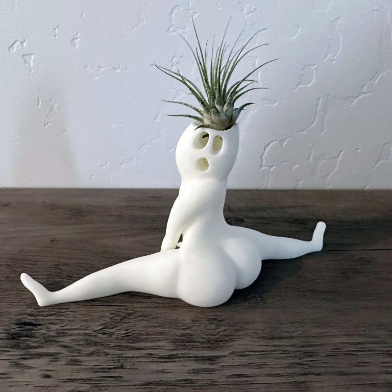 Bare-bottom Yoga Flower Pot Decoration Ornament