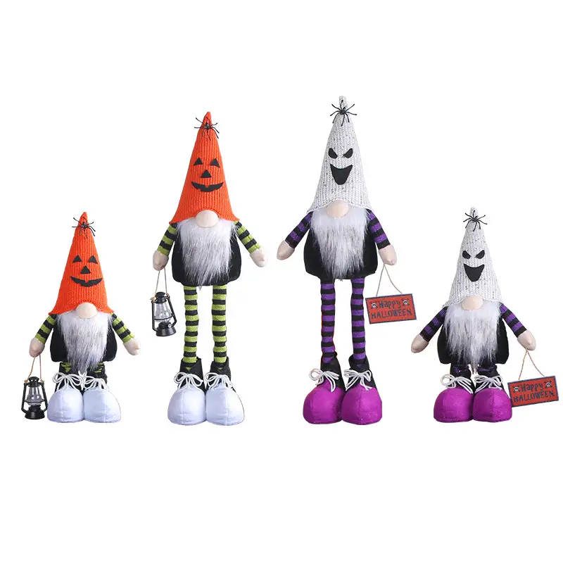 Halloween Creative Retractable Doll White Beard Elderly Faceless Doll