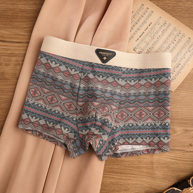 Men's Sports Trendy Underwear Breathable Antibacterial Boxer Shorts