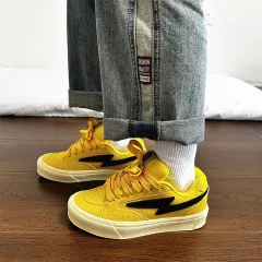 Student Leisure Minority Fashion Trend Skateboard Shoes - Yellow - View 1