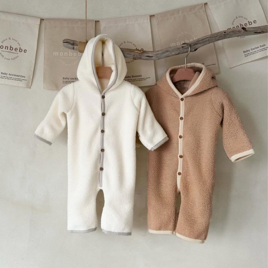 Winter Thickened One-Piece Romper For Babies