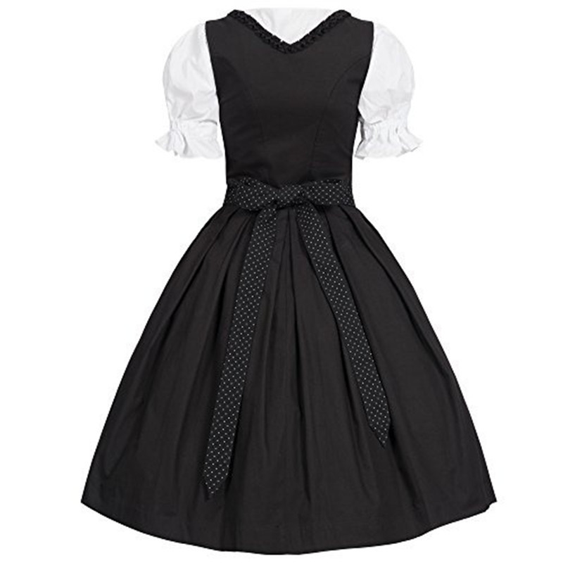 Title 3, Medieval Court Maid Skirt Drawstring High Waist...