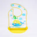 Detachable No-wash Waterproof Silicone-like Bib For Kids view 3