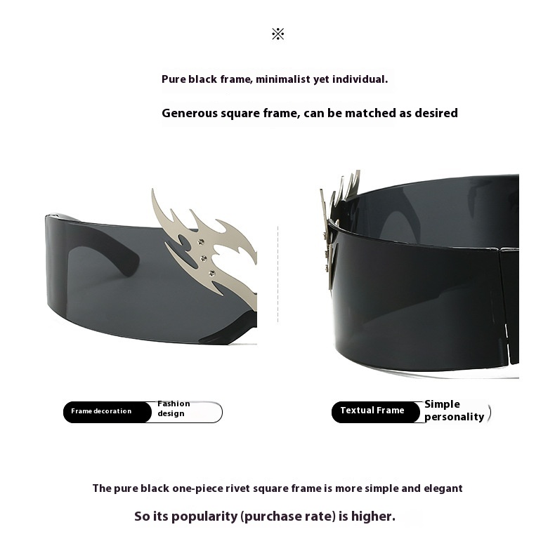 Future Technology Integrated Film Coated Personalized Disco Drag Cool Sunglasses