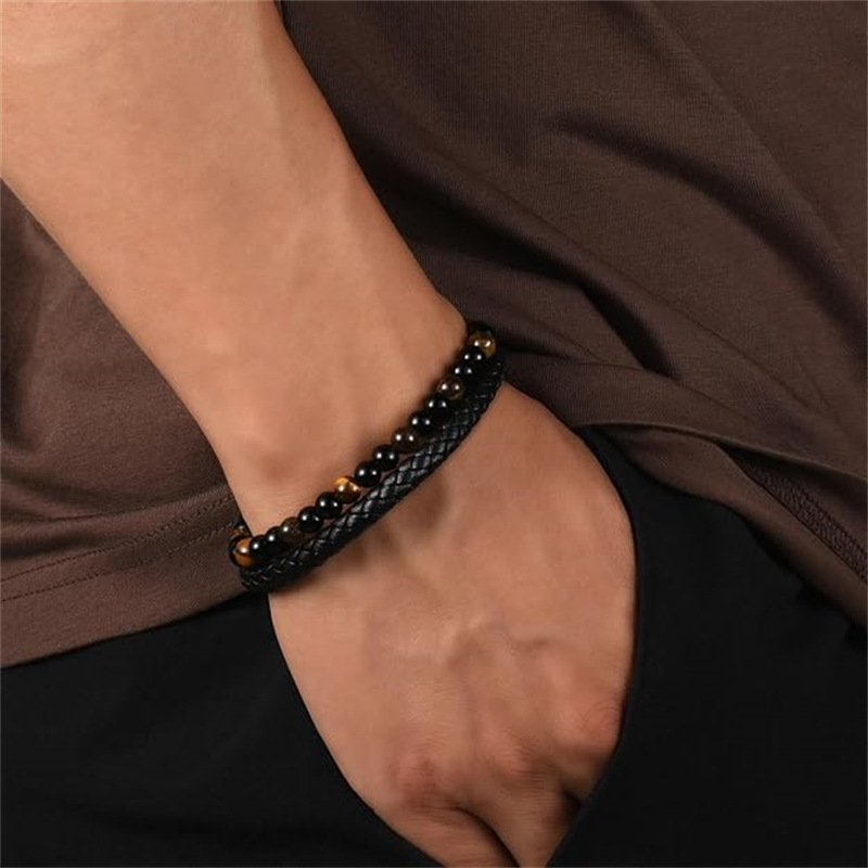 Stainless Steel Multi-layer Bracelet With A Card