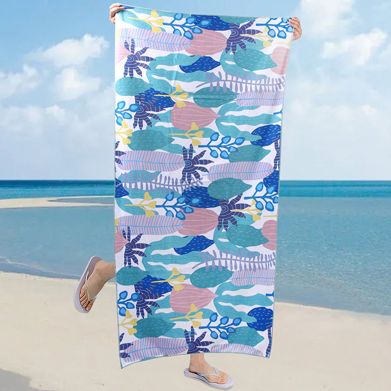 70150 Heat Transfer Printing Microfiber Shawl Portable Quick-drying Bath Towel