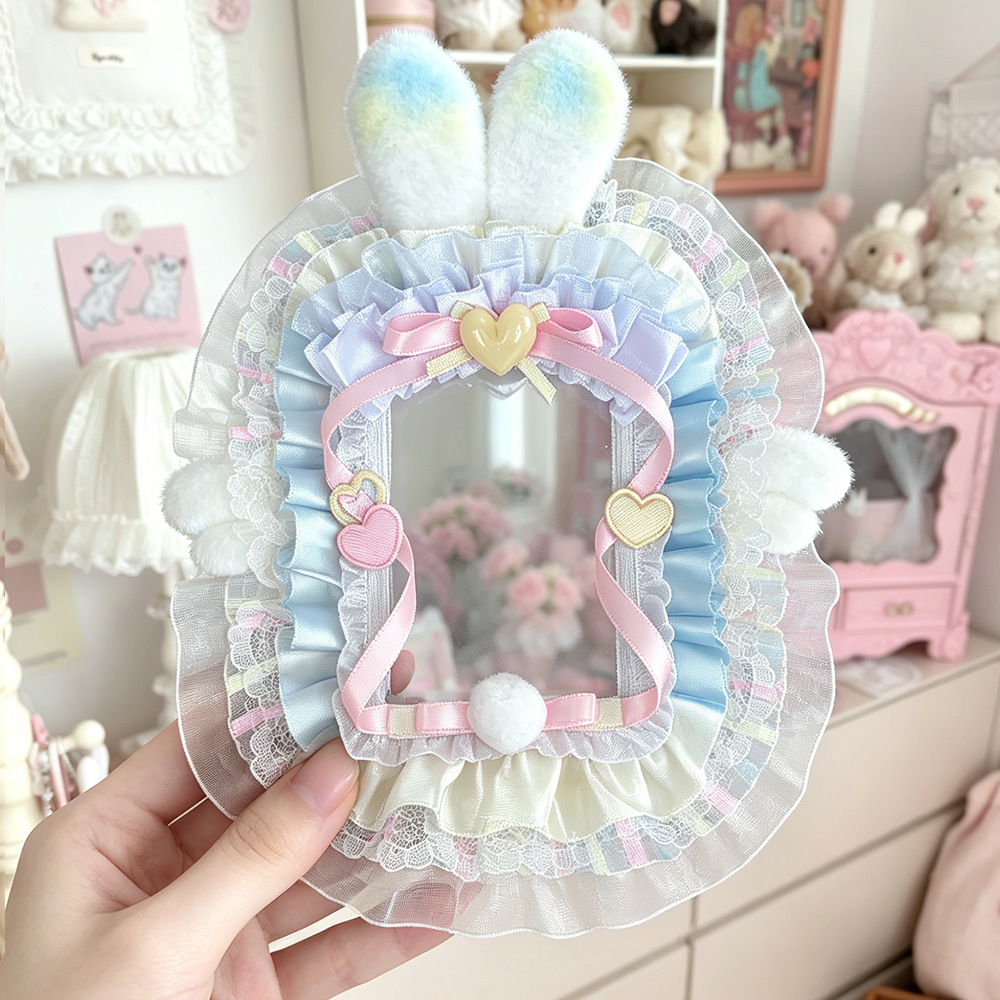 DIY Decorated Skateboard Bunny Ears Lace Card Holder