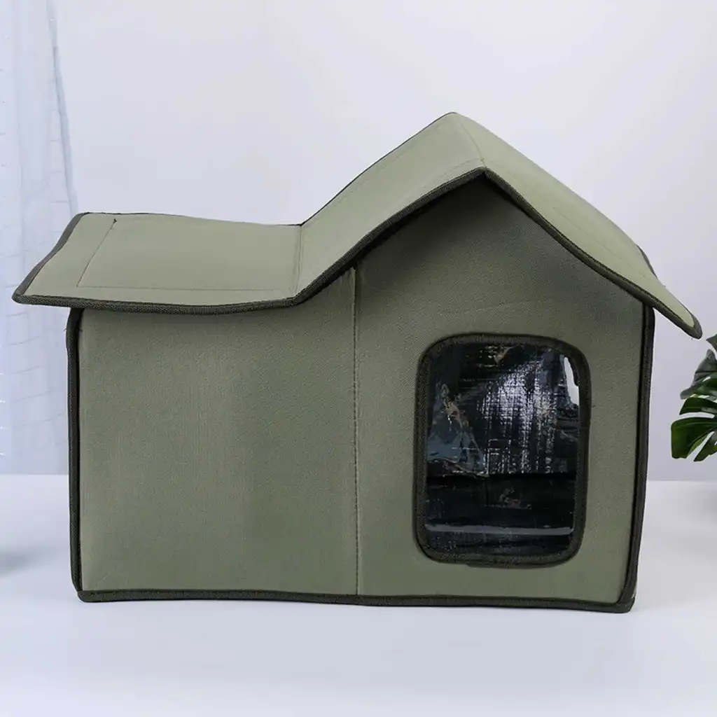 Waterproof And Warm Four Seasons Universal Pet Bed - Army Green