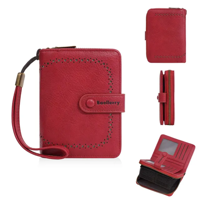 Women's High end Fashion Zipper Coin Purse Red - Shop at LoveMi