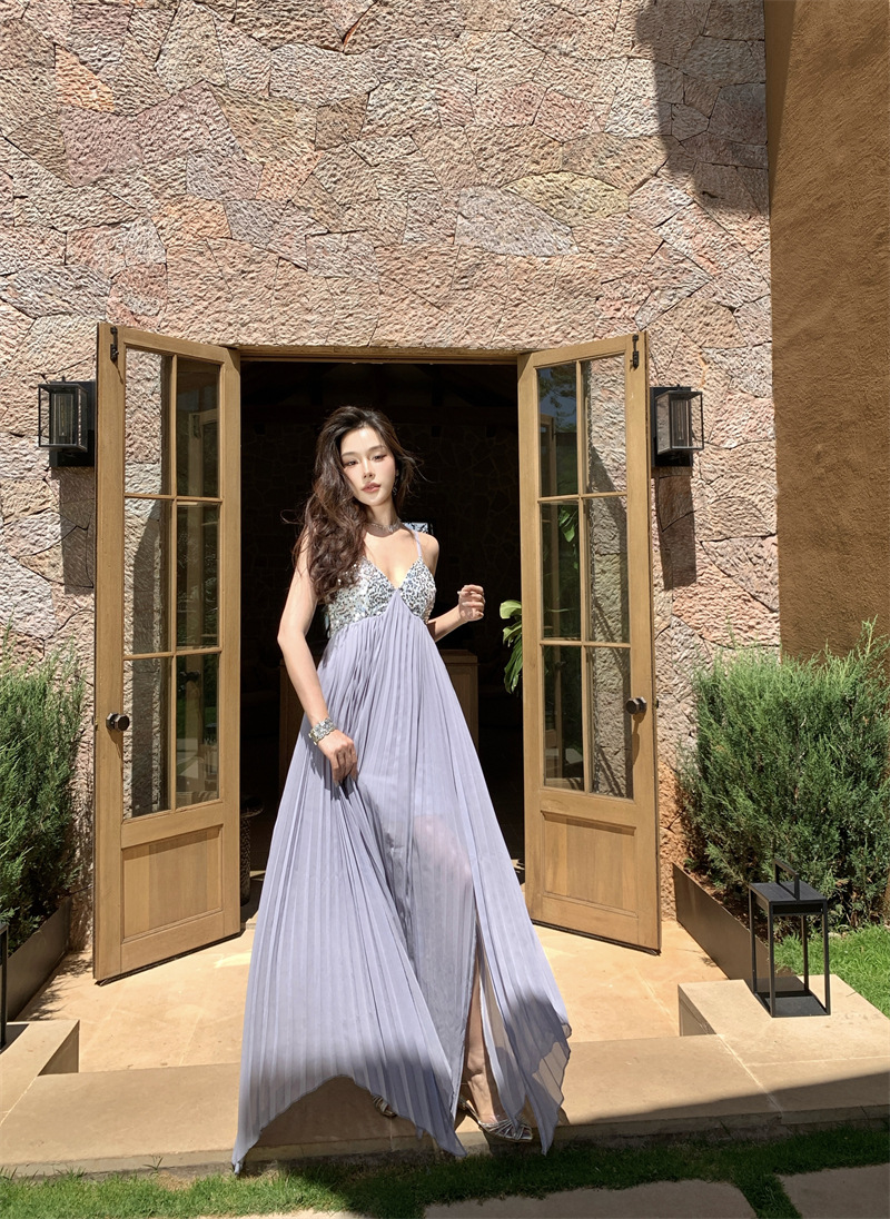 Affordable Luxury Haute Couture Beaded And Sequined Strap Dress For Women 2a3956da 5323 43d5 Be52 3690a6349df6