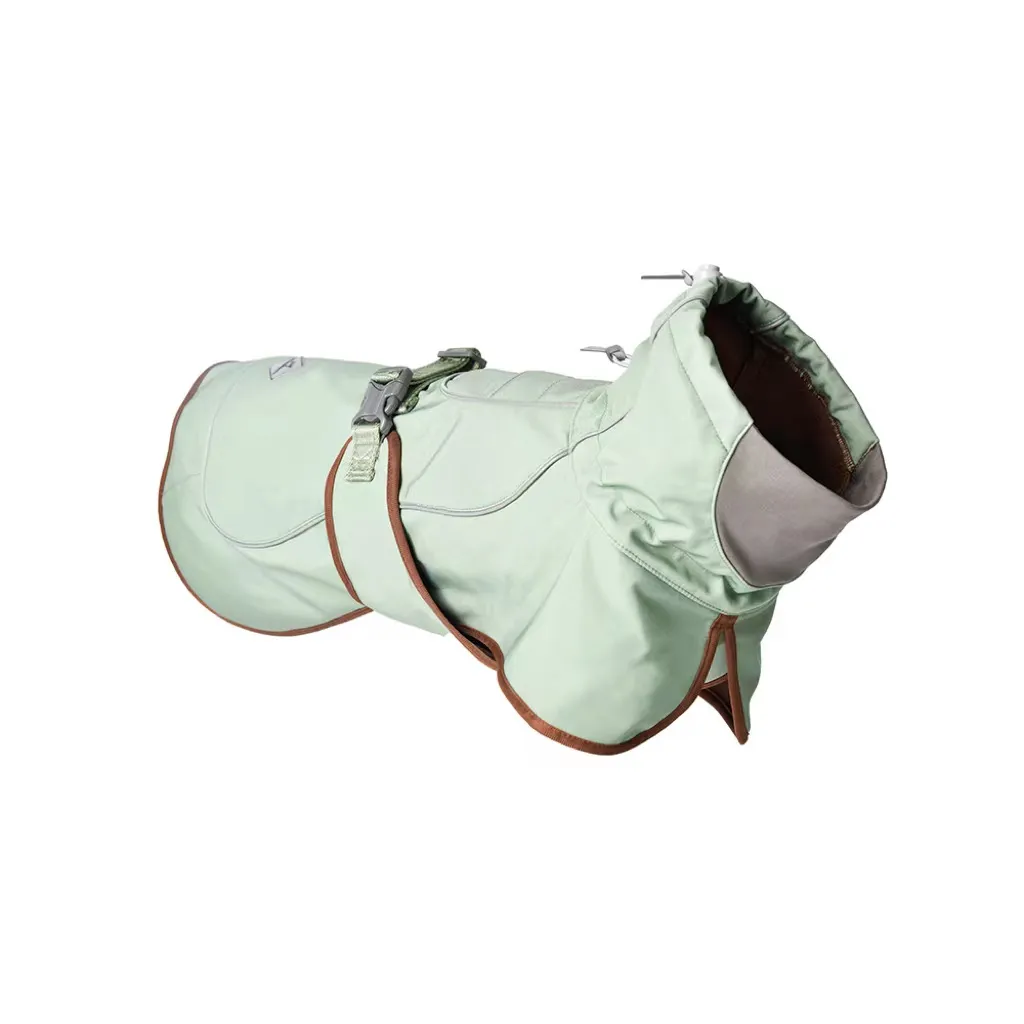 Outdoor Soft Shell Waterproof Windproof Warm Dog Soft Shell Jacket - Green