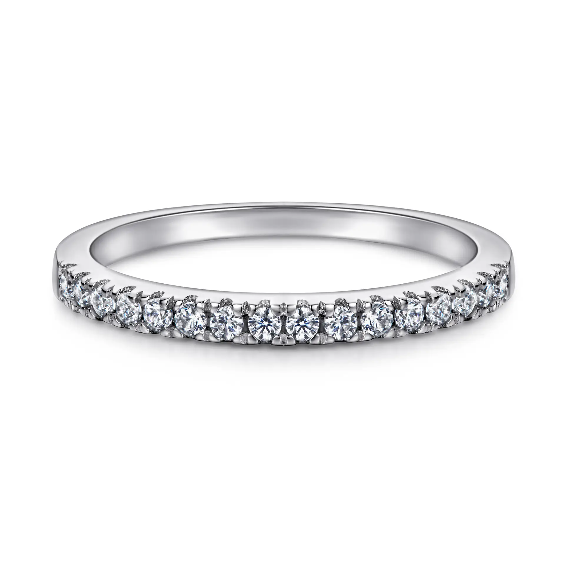 S925 Sterling Silver Niche Stacked Ring Women's Personality