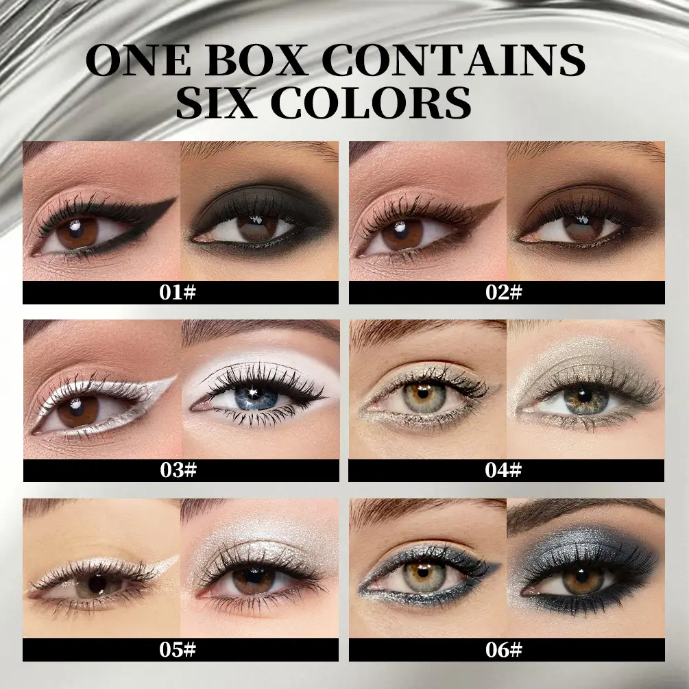 Eye Makeup Waterproof And Durable Creamy Matte Shimmer Quick-drying Eyeliner