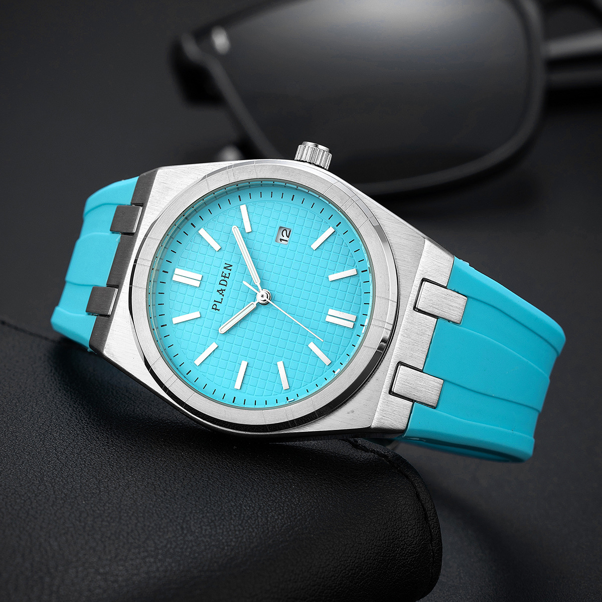 Simple Business Silicone-Strap Quartz Watch