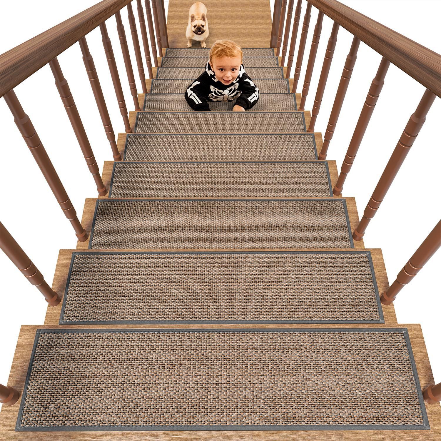 Nordic Staircase Linen Floor Mat