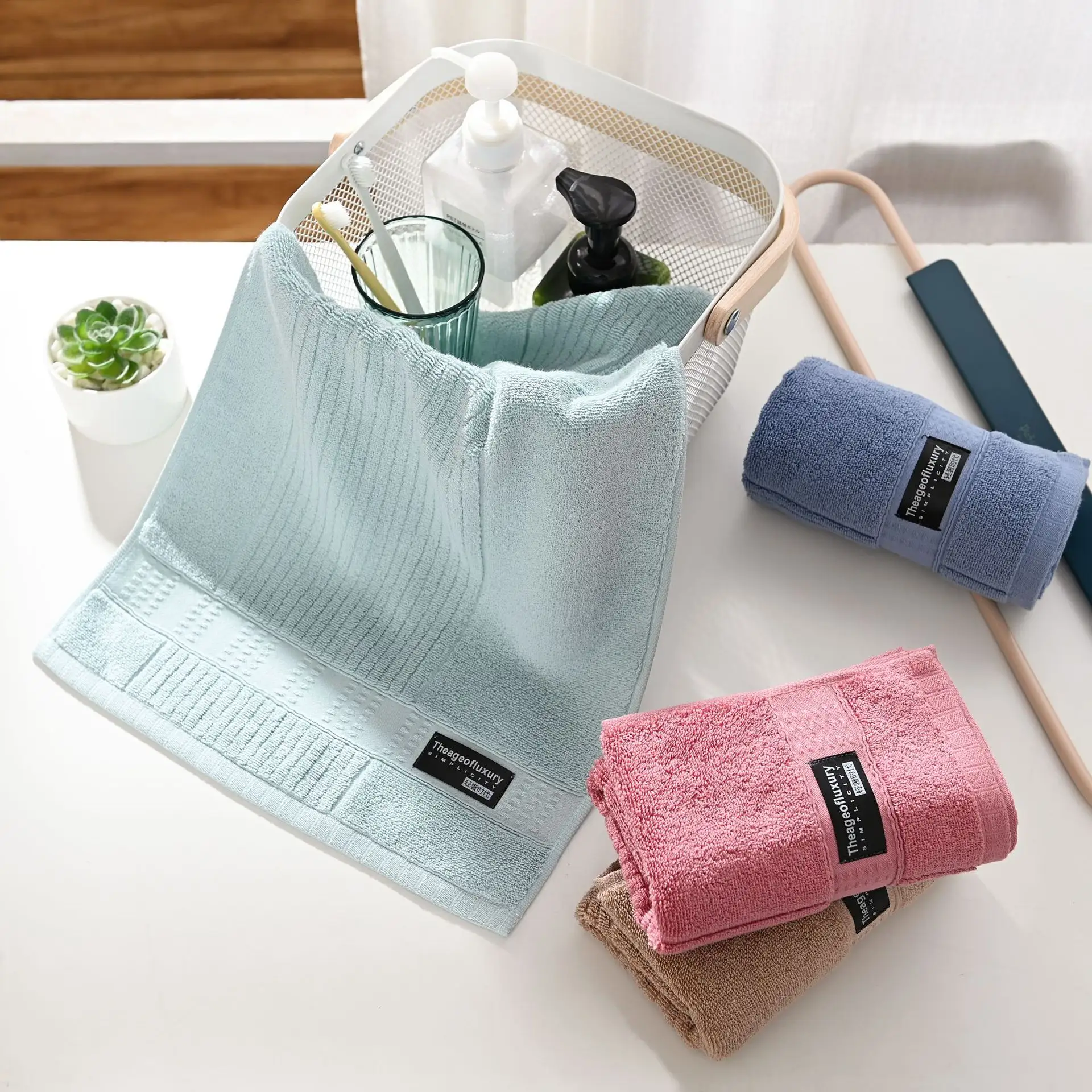 Pure Combed Cotton All-cotton Jacquard Face Towel