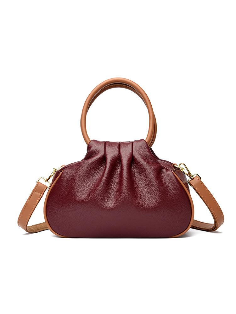 Large-capacity Pleated Crossbody Shoulder Bag For Women