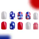 Wear Nail Finished American Five-pointed Star Independence Day Combination view 3